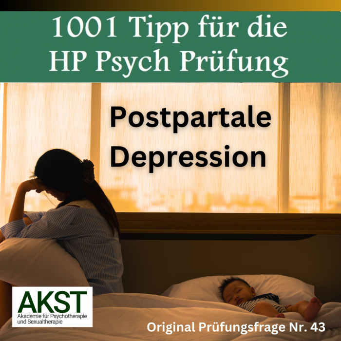 Postpartale Depression Schriftliche Prüfung Heilpraktiker für Psychotherapie- Prüfungsfragen mit Lösungen