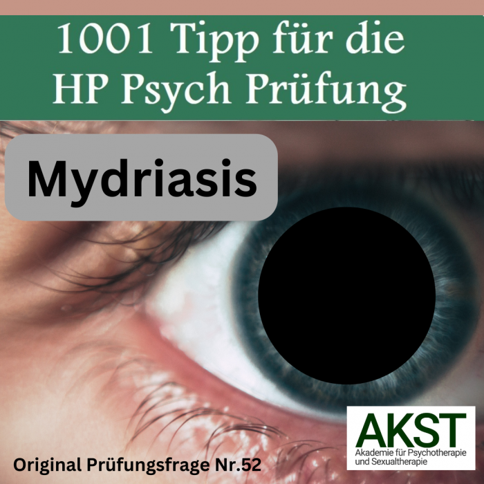 Mydriasis Schriftliche Prüfung Heilpraktiker für Psychotherapie- Prüfungsfragen mit Lösungen